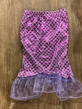 Girls Pink & Purple Mermaid-Scale Skirt one size fits most